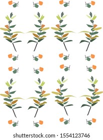 Image of plant models on a white background