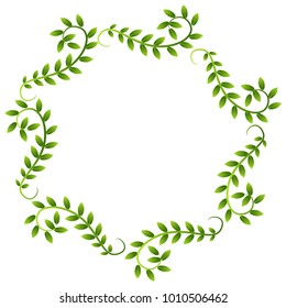 Imagen de un Vino de Planta que deja el borde de la corona del marco aislado en blanco.