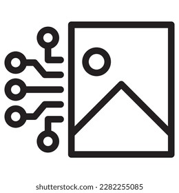 Bild-Plus-AI-Zeilensymbol