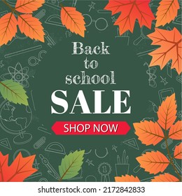 Imagen del afiche de la campaña publicitaria "De vuelta a la escuela". Venta.