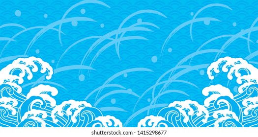 Image poster of beautiful seafood of the waves