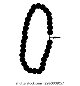 image of prayer beads with thirty three grains