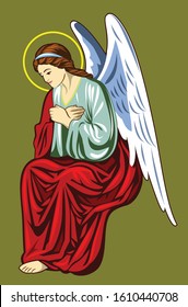 Image of a praying angel