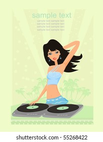 image of pretty young DJ