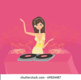 image of pretty young DJ