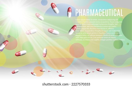 Image with probiotics in capsules.	
