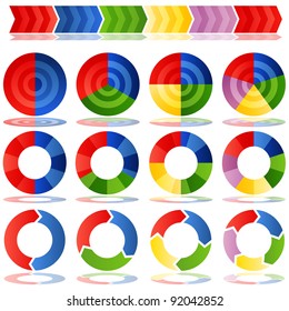 An image of a process target pie charts.