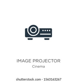 Image projector icon vector. Trendy flat image projector icon from cinema collection isolated on white background. Vector illustration can be used for web and mobile graphic design, logo, eps10