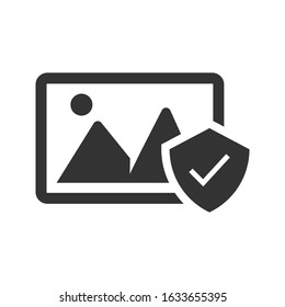 Image protection icon. vector designs