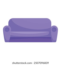 Imagen de un sofá morado que representa el concepto de muebles de sala de estar