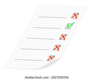 Image of a questionnaire on a white background.