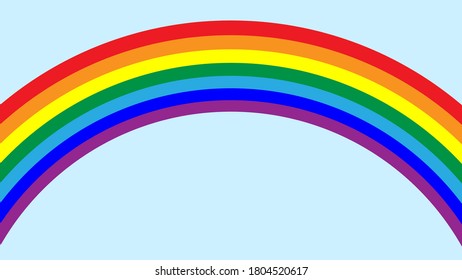 Image of a rainbow. Vector image, eps 10