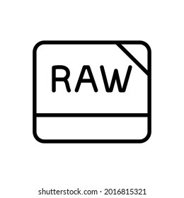 Image Raw file icon, Line Vector graphics