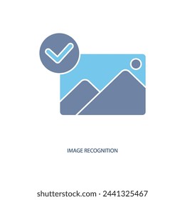 image recognition concept line icon. Simple element illustration. image recognition concept outline symbol design.