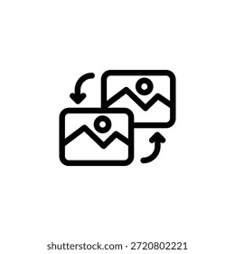 Diseño de Vector de contorno de reconocimiento de Imagen bueno para el Web o el App móvil