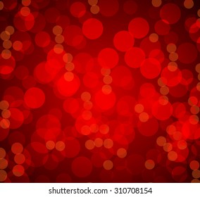 Imagen de fondo de un bokeh rojo con luces borrosas.
