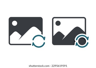 Image refresh icon. Illustration vector