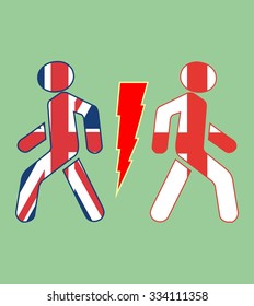 image relative to politic situation between great britain and england