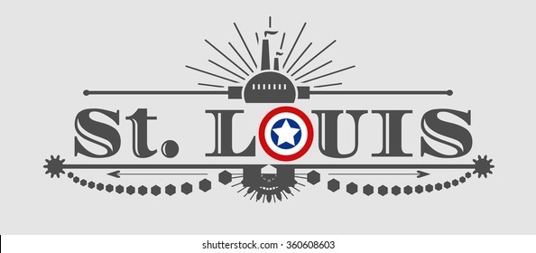 Flag Of St Louis Missouri Stock Photo - Download Image Now - St