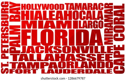 Image relative to usa travel. Florida state cities list