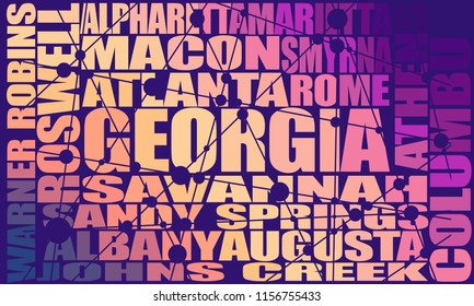 Image relative to usa travel. Georgia state cities list