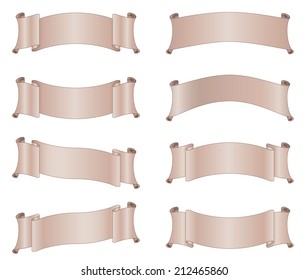 image of ribbons. No transparency used. Global colors used. 