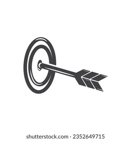the image of the right bow stuck in the target, 01