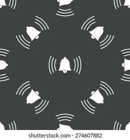 Image of ringing bell repeated on grey background