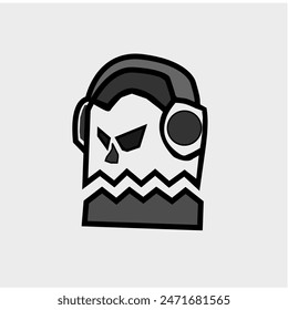 an image of a robot wearing earphones