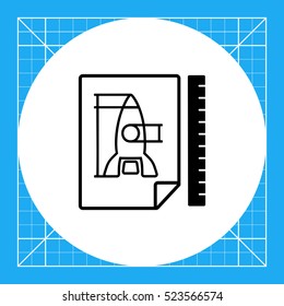 Image of Rocket as Prototype Concept Icon