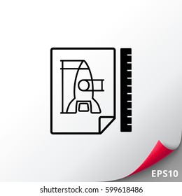 Image of Rocket as Prototype Concept Icon