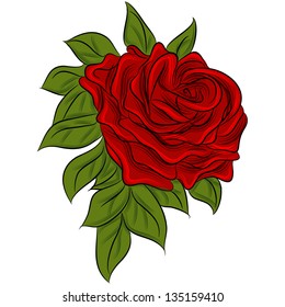 An image of a rose drawing.