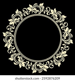 image of round ornament with nice and elegant minimalism