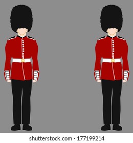 An Image Of A Royal British Guard.