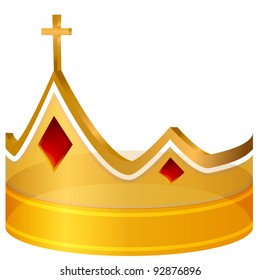 An image of a royal cross gold crown.