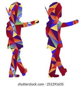 An image of a royal guard - polygon style.
