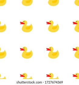 Image of a rubber duck pattern. Nice colored pattern. Modular editable vector.
