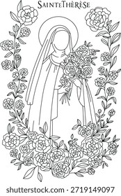Bild eines heiligen, katholischen Christentums, Vektorgrafik