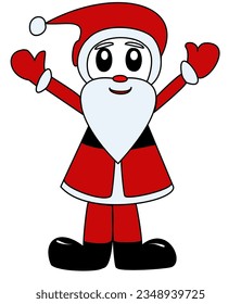 imagen de Santa Claus sobre fondo blanco