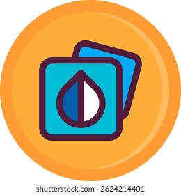 Bildsättigung Zeilenvektor Symboldesign