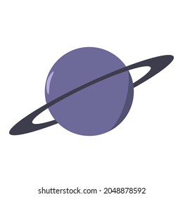 The image of the Saturn , in the vector on a white background.