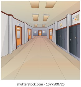 image of a school corridor. interior. background