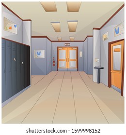 image of a school corridor. interior. background