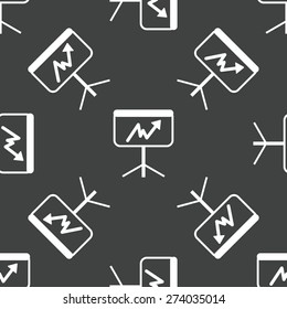 Image of screen with graphic repeated on grey background