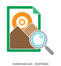 image search icon. flat illustration of image search vector icon. image search sign symbol