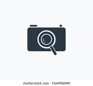 Image search icon isolated on clean background. Image search icon concept drawing icon in modern style. Vector illustration for your web mobile logo app UI design.