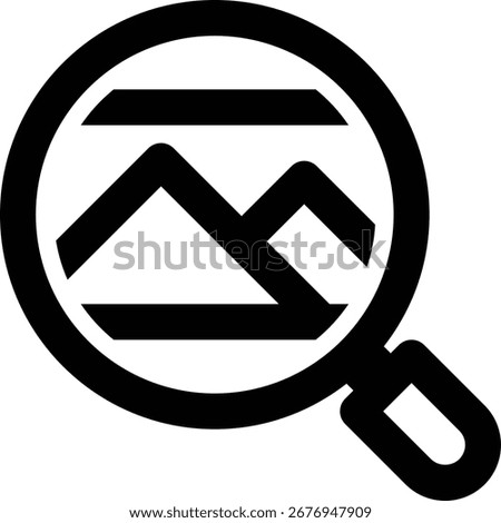 Image Search, Image Retrieval, Search Engine Outline Icon