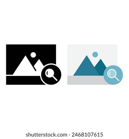 Image Searching Icon Vector Design.