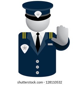 An image of a security police icon.