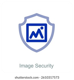 Image Security and safety icon concept